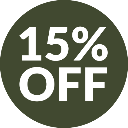 15 percent off badge