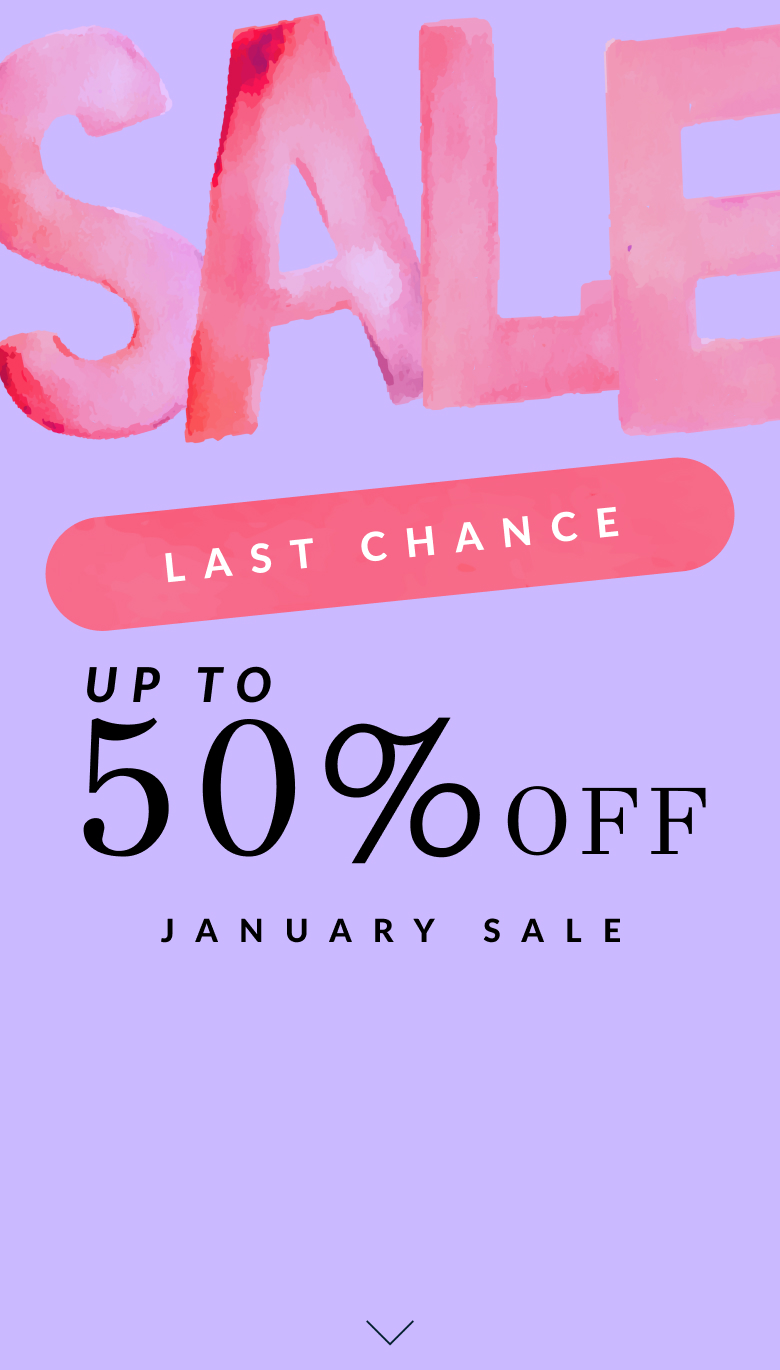January Sale Mobile Image - Shop January